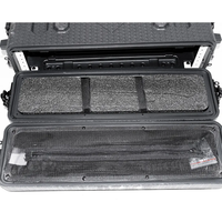 Boîtier en plastique PE de qualité, boîtier à outils 2U 3U 4U 5U 6U, couvercle à clapet, empilable, DJ, amplificateur réglable, porte coulissante, rack, flight case pour audio