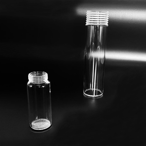 Nhà sản xuất tùy chỉnh rõ ràng Threaded ống thủy tinh thạch anh chủ đề trong suốt chai thạch anh cụ - Product Image 2