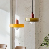 Lampe suspendue de style Bauhaus vintage, design nordique, en verre, pour table à manger, maison d'hôtes