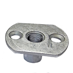 M10 Carbon Thép Mạ Kẽm Dacromet Oval Cơ Sở Tee T <span class=keywords><strong>Nut</strong></span> Chèn Với Hai Brad Lỗ Cho Đồ Nội Thất Leo Tường - Product Image 2