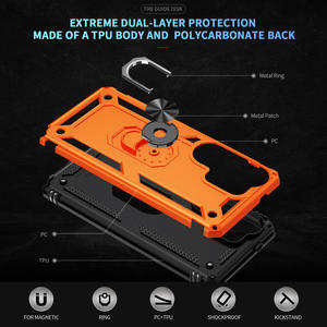 सैमसंग गैलेक्सी S26 अल्ट्रा फोन केस रिंग धारक, सैमसंग गैलेक्सी के लिए भारी शुल्क किकस्टैंड कवच शॉकप्रूफ मोबाइल कवर - Product Image 6