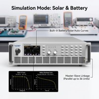 Fuente de Alimentación CC Bidireccional PBS 2500-80L 500V 80A 12kW con Simulación de Batería para Pruebas Bidireccionales CC/CC y de Paquetes de Baterías