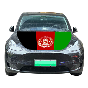 Funda para Capó de Coche con <span class=keywords><strong>Bandera</strong></span> Nacional de Afganistán, Funda para Motor de Coche con Efecto de Impresión por Transferencia de Calor, Tamaño Personalizado, Tejido Elástico - Product Image 3