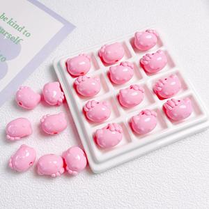 Модные цветные краски мультфильм <span class=keywords><strong>Hello</strong></span> <span class=keywords><strong>Kitty</strong></span> Diy Мобильный телефон цепь бисер материал Акриловые Свободные бусины - Product Image 6