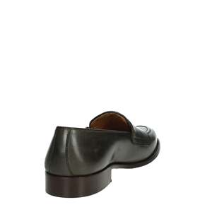 Mocassins pour homme Kebo en cuir noir à double boucle, chaussures habillées - Product Image 3