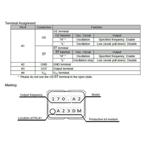 Nouvel et original oscillateur à cristal MEMS programmable SMD2520 taille 4 broches 2520 4P série SG-8018CG 1,8 V à 3,3 V 0,67 MHz à 170 MHz - Product Image 3