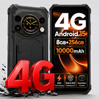 Téléphone robuste Fossibot F117 8 Go 256 Go Android 15 Débloqué 10000 mAh Étanche IP68 IP69 Double écran Appareil photo 50 MP NFC