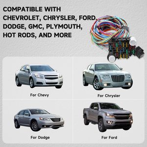 21 devre 17 sigortalar kablo demeti kiti, evrensel ekstra uzun otomotiv teli koşum - Product Image 6