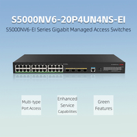 Switch Gestionado Gigabit L2 de 24 Puertos Serie H3C S5000NV6-EI con Uplink 2.5G POE++ para Redes de Gobierno, Pequeñas y Medianas Empresas, Campus y Hoteles