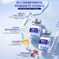 Kit de soin après microneedling : Poudre lyophilisée de peptide de cuivre GHK-Cu et ampoule lyophilisée de peptide bioactif pour la récupération post-laser