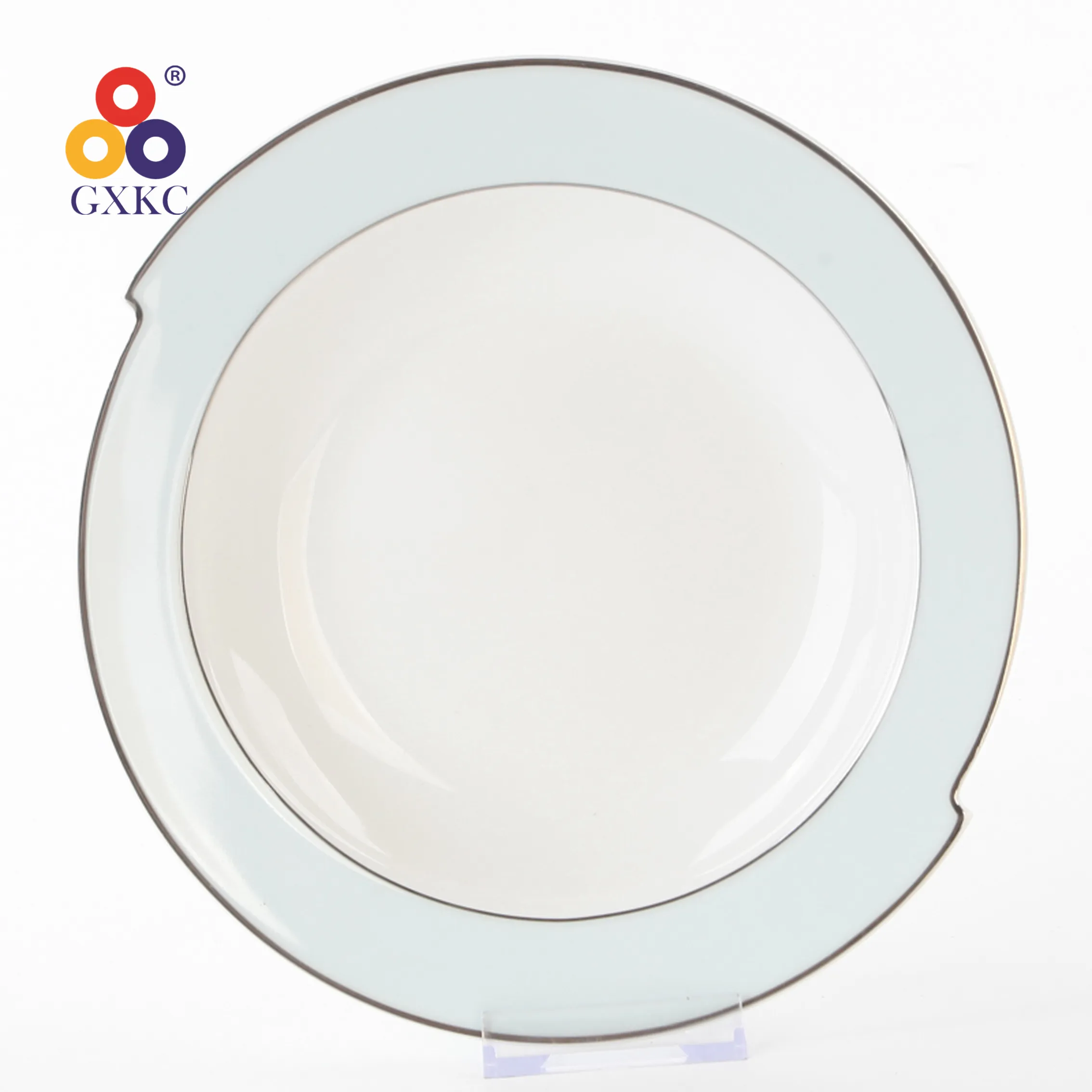 GXKC 터키 스타일 불규칙한 모양 세라믹 도자기 수프 접시 접시