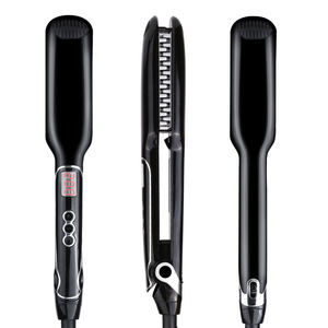Lisseur électrique professionnel à peigne chauffant avec écran LCD, chauffe rapide, outil de coiffage pour cheveux naturels 4C - Product Image 6