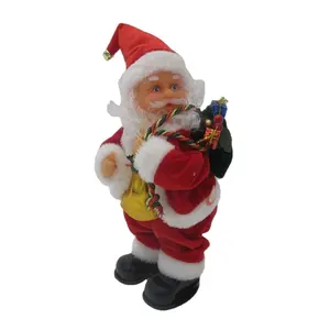 Christmas decoration supplies directly factory sale christmas dancing electric santa ornaments