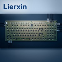 Lierxin LEX-KEYBOARD-MCU OSP Teclado Mecánico PCB de Control Principal de 2 Capas USB-C HID QMK/VIA Conector de Interruptor Intercambiable en Caliente LED por Tecla