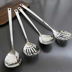 Cuchara Grande de Acero Inoxidable 304 de Alta Calidad con Mango Largo, Cuchara de Metal con Filtro para Uso en Fiestas, Hoteles y Bufés - Product Image 1