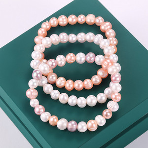 Pulsera de Perlas de Agua Dulce Barrocas de 7mm al por Mayor para Mujer, Selección Hecha a Mano por Stall Supply, Elegante Opción en Vivo - Product Image 3