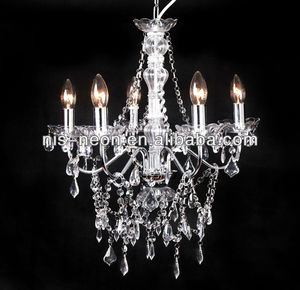 Wholesale Decorative Lamp <b>Leaf</b> Flower 5 <b>Lights</b> Shaded Chandelier for Bedroom Living Room Small Gold Crystal Chandelier - Product Image 2