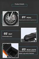Scooter électrique 800W 72V, vente directe d'usine, siège, moteur sans balais à moyeu arrière, cadre en acier au carbone, batterie au plomb-acide, longue autonomie