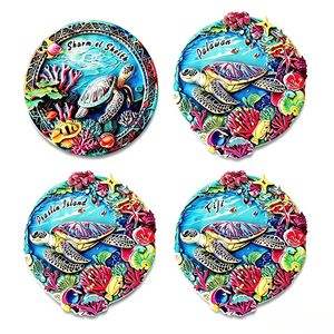 Imán Promocional para Refrigerador con Relieve 3D de Tortuga, Recuerdo de Viaje de Filipinas, <span class=keywords><strong>Seychelles</strong></span>, Fiyi, Imanes Personalizados para Refrigerador - Product Image 1