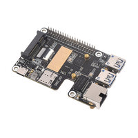 Module de communication Internet Raspberry Pi 5 PCIE 4G avec carte SIM, interface USB/Type-C, RJ45 Gigabit, carte de développement sous Linux OS