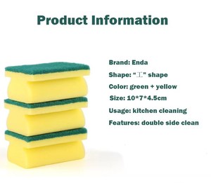 Spons Pembersih Dapur Anti Gores, Spons Penggosok, Spons Abrasif untuk Mencuci Piring - Product Image 6