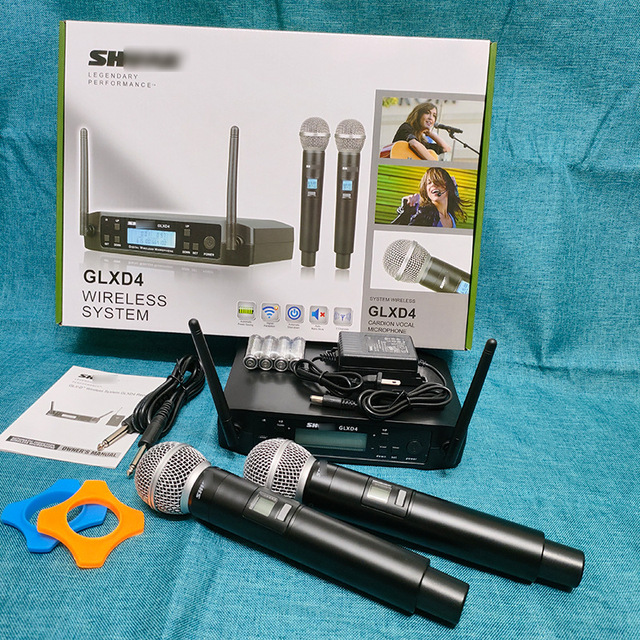 GLXD4/SM58 Handheld Transmitter with SM58 Vocal Mic Capsule - for Use with GLX-D+ Dual Band Digital Wireless Microphone System
