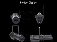 Impermeable IP Zoom Blanco/RGBW LED Leko Perfil Luz Alto Brillo 300W Carácter Primer plano/Luz de fondo y sombra
