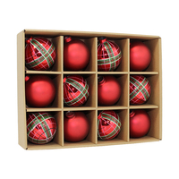 Nouvel ensemble de boules de Noël artisanales de 3 cm, imprimées par sublimation, de haute qualité, peintes à la main, pour décoration et cadeaux à suspendre