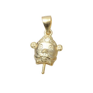 Pendentif Souris du Zodiaque en Argent S925 pour 9-14 ans, avec perle de rat et cheveux d'embryon, pour la création de bijoux DIY, composants de support vides, tendance - Product Image 5