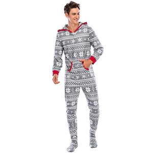 Venta al por mayor de Navidad a juego familia Onesie pijamas ropa de dormir <span class=keywords><strong>invierno</strong></span> adulto chico pijamas <span class=keywords><strong>2023</strong></span> - Product Image 3