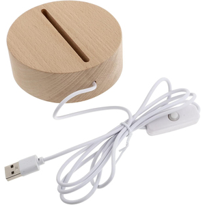 Veilleuse 3D ABS avec capteur vocal, LED tactile multicolore, batterie rechargeable, abat-jour en cristal, design industriel pour la maison - Product Image 1
