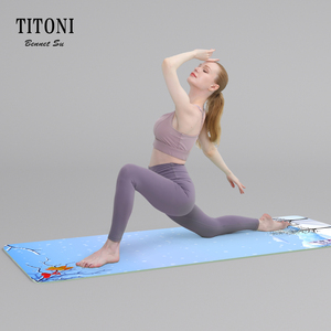 <span class=keywords><strong>TITONI</strong></span> Home Gym Fitness Equipment Non toxique antidérapant absorbant les chocs coussin élastique écologique Premium 5mm d'épaisseur tapis de Yoga - Product Image 3