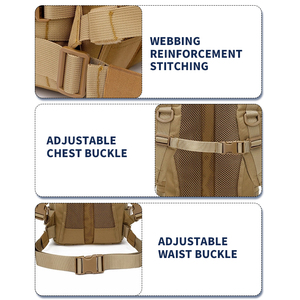 Sivi Ba lô Molle tùy chỉnh ngoài trời không thấm nước 3p ba lô đi bộ đường dài sinh tồn chiến thuật túi ngụy trang săn bắn Cắm trại Ba lô - Product Image 2