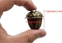 Bronze gland en forme de cloches Vintage PineconeJingle Bells métal artisanat cloche pour fête de noël maison ornement bricolage collier pour animaux de compagnie