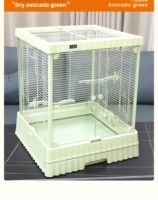BEISON Grande cage à oiseaux transparente en acrylique anti-éclaboussures pour perroquets et perruches - Taille XL/Super Grande pour usage intérieur/extérieur ornemental
