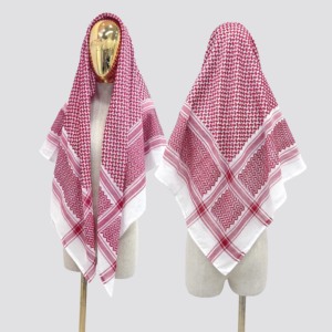 Shemagh ผ้าพันคออาหรับแบบนุ่มสำหรับผู้ชายผ้าฮิญาบผ้าโพกศีรษะมุสลิมสไตล์ sedi shemagh <span class=keywords><strong>keffiyeh</strong></span> - Product Image 3