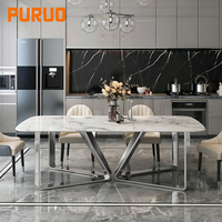 Ensemble de mobilier de restaurant moderne en acier inoxydable pour café, bar, hôtel, chaise et table, écologique, pour une solution tout-en-un à usage domestique