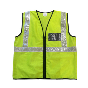 Chaleco de Seguridad CITICITY Naranja de Alta Visibilidad, Malla de Poliéster, Personalizable, para Construcción, Aeropuerto, Transpirable, con Bolsillo para Identificación - Product Image 3