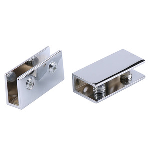 Jinnate Glass Clips Zinc Alloy Wall Shelf Support Brackets For Glass Partition Durable Hardware Fixing Accessories - Product Image 5