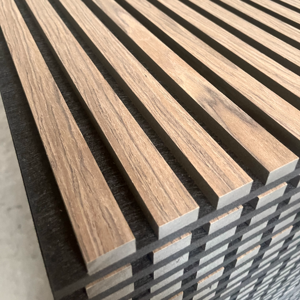 Panel <span class=keywords><strong>de</strong></span> Pared Acústico <span class=keywords><strong>de</strong></span> Madera Contrachapada <span class=keywords><strong>de</strong></span> 21 mm, Panel <span class=keywords><strong>de</strong></span> Pared <span class=keywords><strong>de</strong></span> PVC <span class=keywords><strong>para</strong></span> Paredes Interiores, Precio <span class=keywords><strong>de</strong></span> Fábrica - Product Image 1