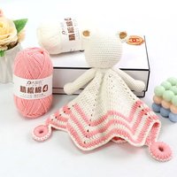 Оптовая продажа: Пряжа из чесаного хлопка 4PLY, 50 г, смесь молочного акрила, кольцевого прядения, антипиллинговая, окрашенная, очень мягкая, для ручного вязания и крючком