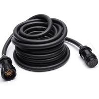 Cable de Alimentación Industrial Socapex de 19 Pines, Conductor de Cobre de 1.5mm 2.5mm, IP67 Impermeable, Cable de Extensión de 20m