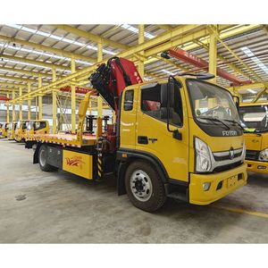 Camión Grúa de Brazo Plegable Foton Chassis Hongchang Tianma de 6.3 Toneladas, Doble Propósito para Remolque y Transporte de Carga - Product Image 3