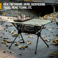 Table de camping pliable en aluminium, légère et enroulable, mobilier d'extérieur pour le camping, la plage et les pique-niques