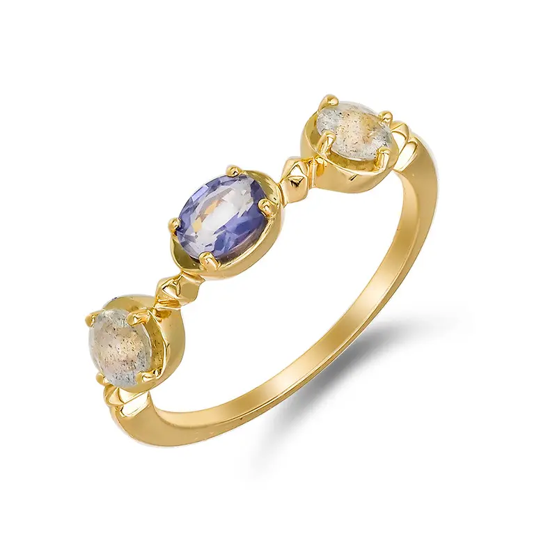 Genuine Lavender Amethyst Stack Ring 925 Silver Sun Stone Gemstone Delicate Engagement Ring Band Sterling Bezel Ring