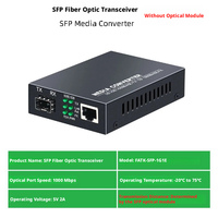 Transceptor de Fibra Óptica SFP, Transductor Fotoeléctrico Gigabit 1-Fibra-1-Cobre de Puerto LC Simple/Doble, Convertidor de Medios SFP