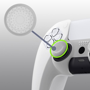 For PS5 Controller Ergonomic Cover - Glow in Dark- Green <b>Soft</b> and Comfortable Touch - Product Image 5