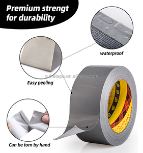 Đen gaffer băng 2 "x 22 YD Heavy Duty vải Duct Tape không thấm nước gaffer Duct Tape không phản chiếu dễ dàng để xé đa năng - Product Image 3