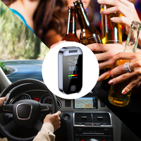 Analyseur d'alcool professionnel portable de haute précision, système de charge sans contact, auto-test, format de poche
