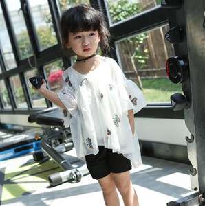 Cheap Supplier Imported Clothes Oversized Stock Kid Tassel Shirt - Product Image 1